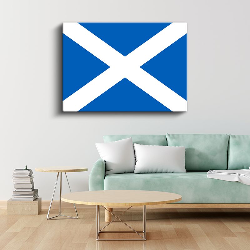 İskoçya Bayrağı - Kanvas Tablo