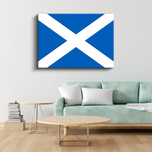İskoçya Bayrağı - Kanvas Tablo