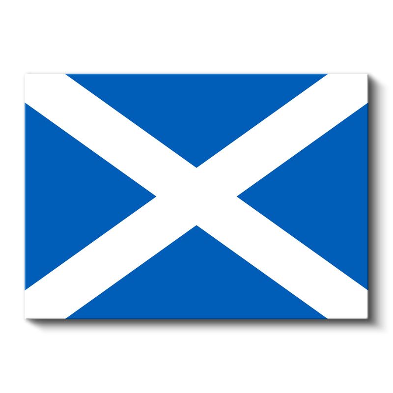 İskoçya Bayrağı - Kanvas Tablo