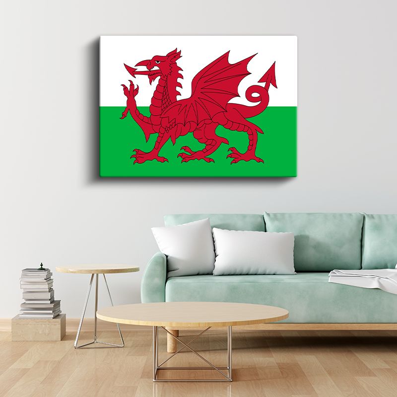 Galler Bayrağı - Kanvas Tablo