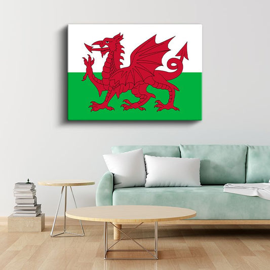 Galler Bayrağı - Kanvas Tablo