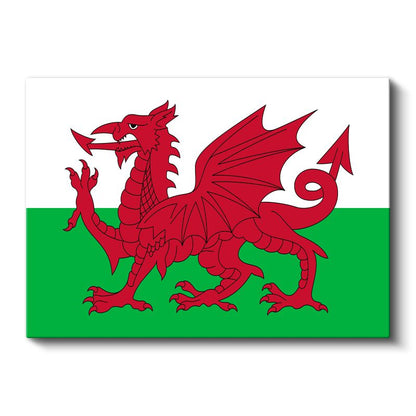 Galler Bayrağı - Kanvas Tablo