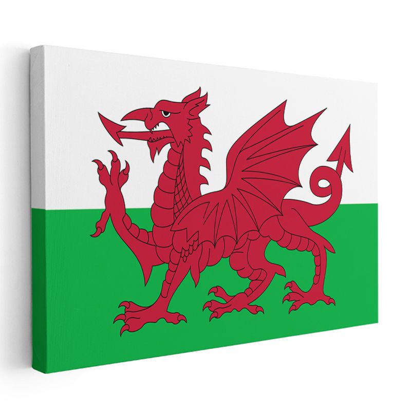 Galler Bayrağı - Kanvas Tablo