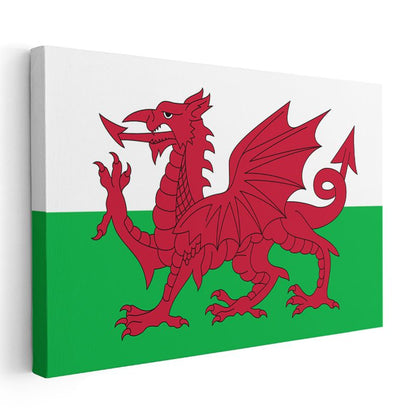 Galler Bayrağı - Kanvas Tablo