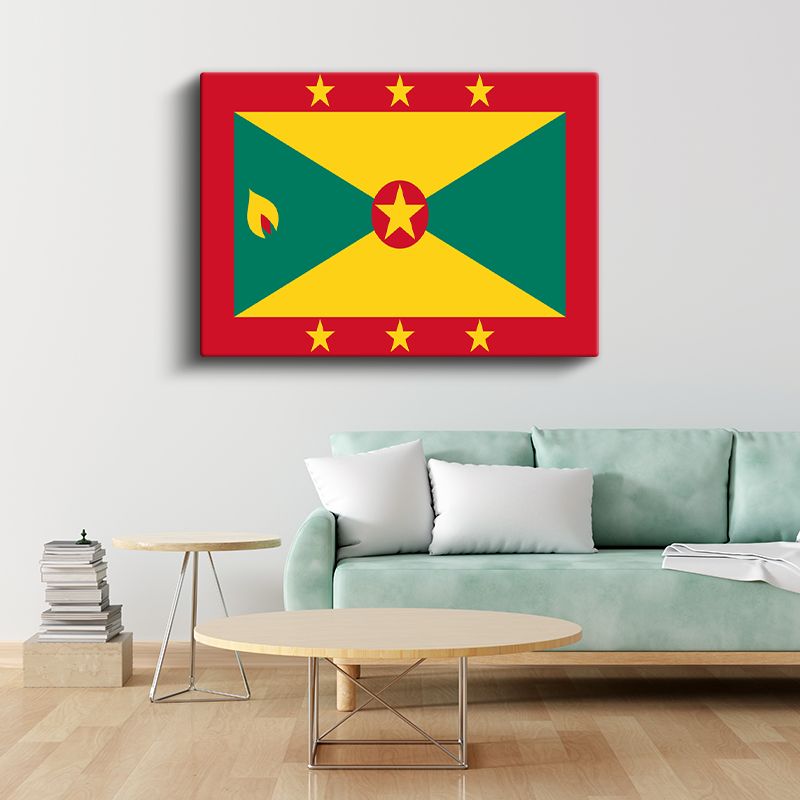 Grenada Bayrağı - Kanvas Tablo
