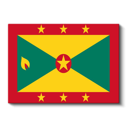 Grenada Bayrağı - Kanvas Tablo
