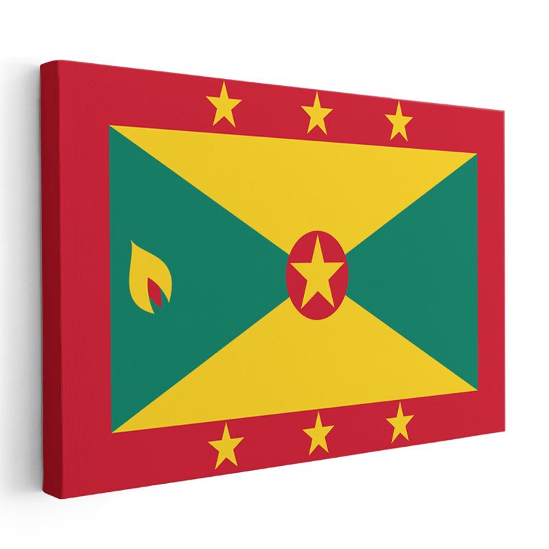 Grenada Bayrağı - Kanvas Tablo