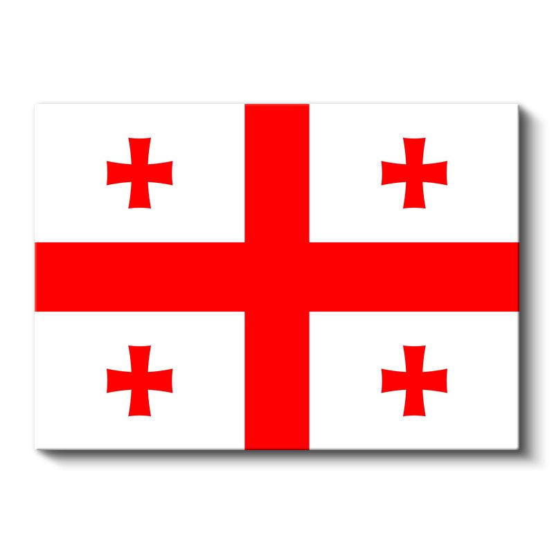 Gürcistan Bayrağı - Kanvas Tablo