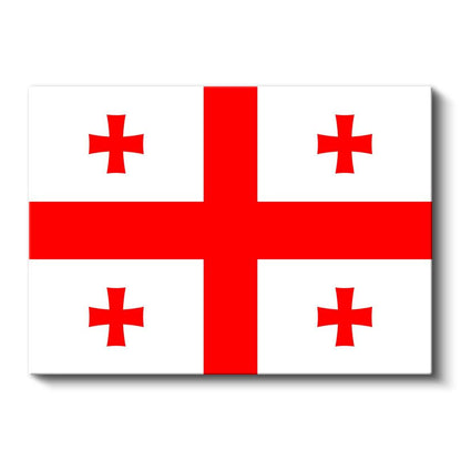 Gürcistan Bayrağı - Kanvas Tablo