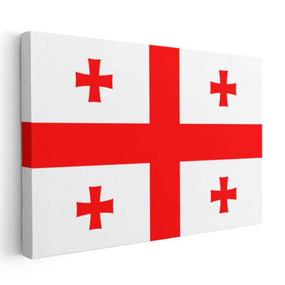 Gürcistan Bayrağı - Kanvas Tablo