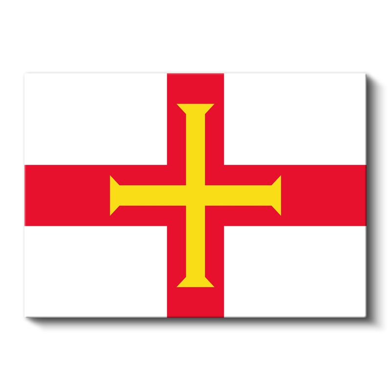 Guernsey Bayrağı - Kanvas Tablo
