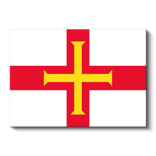 Guernsey Bayrağı - Kanvas Tablo