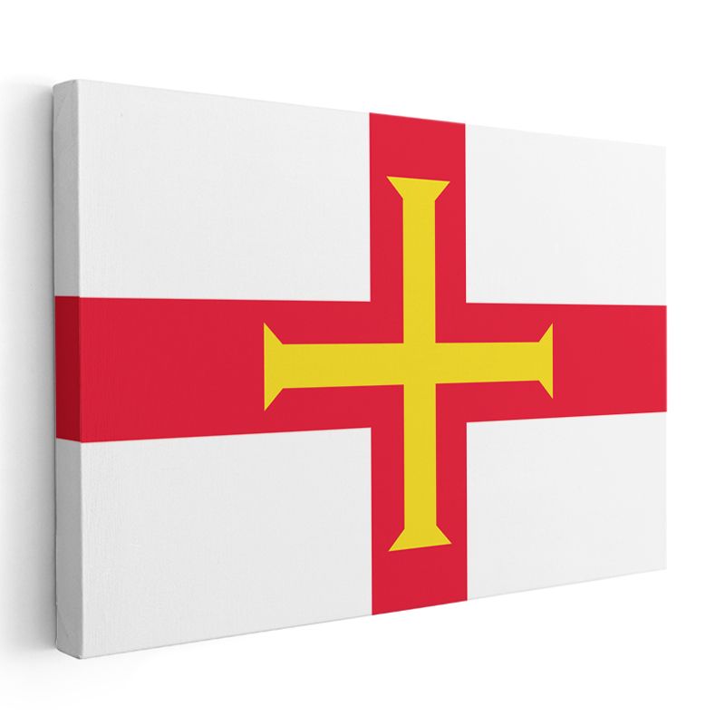 Guernsey Bayrağı - Kanvas Tablo