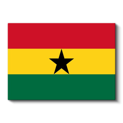 Gana Bayrağı - Kanvas Tablo