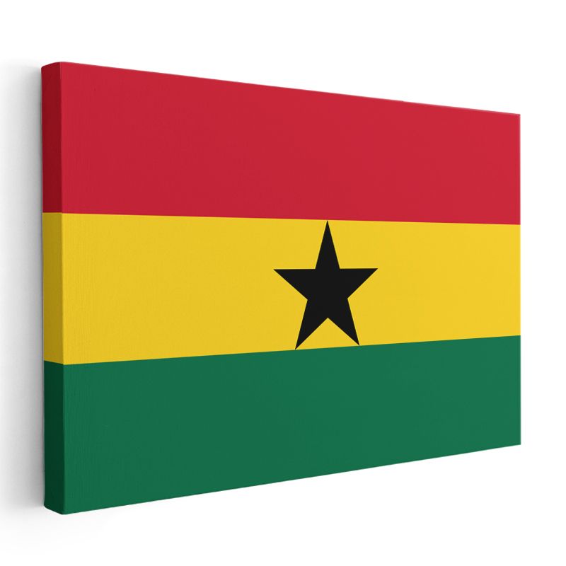 Gana Bayrağı - Kanvas Tablo