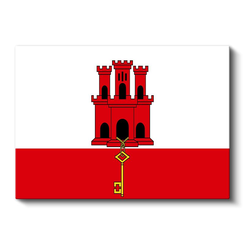 Cebelitarık Bayrağı - Kanvas Tablo