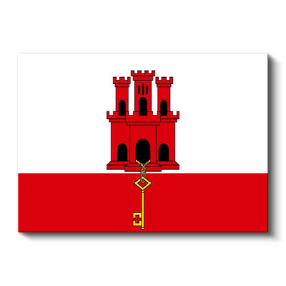 Cebelitarık Bayrağı - Kanvas Tablo