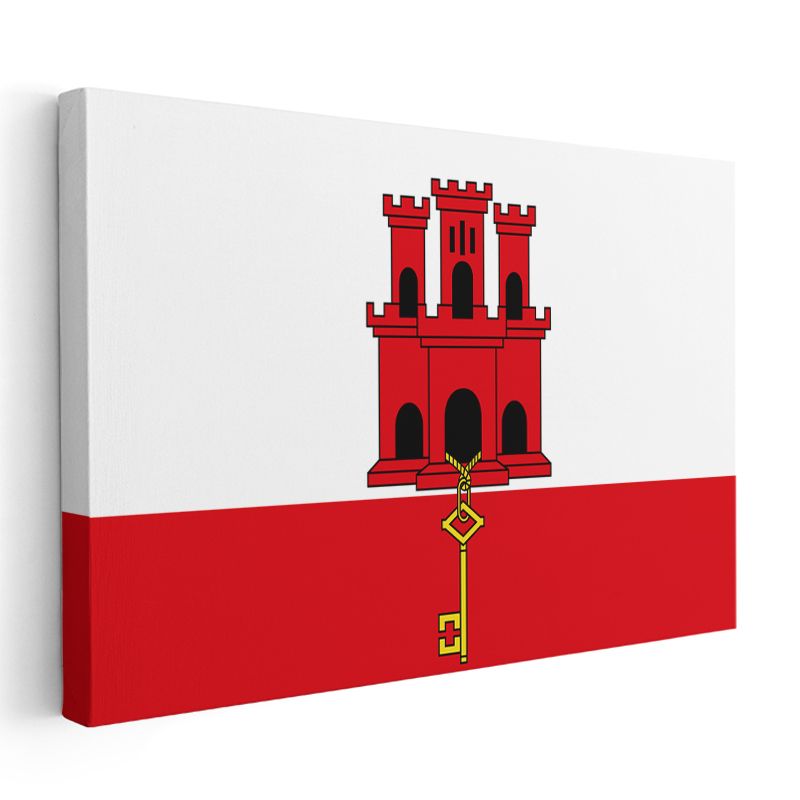 Cebelitarık Bayrağı - Kanvas Tablo