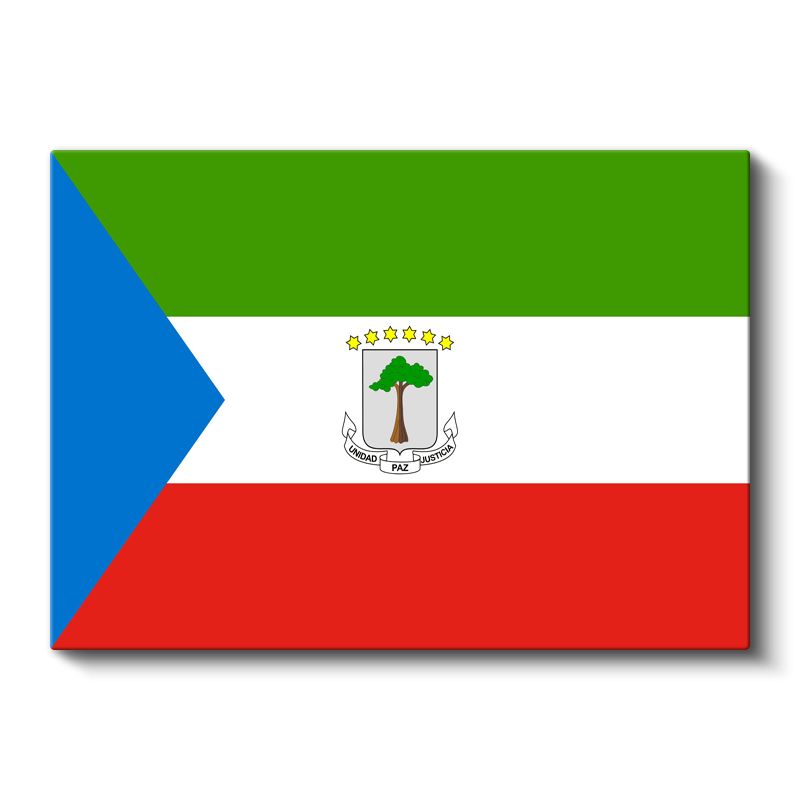 Ekvator Ginesi Bayrağı - Kanvas Tablo