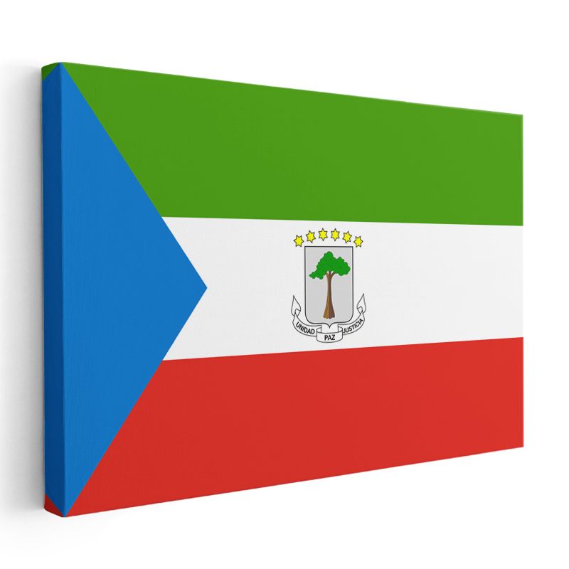 Ekvator Ginesi Bayrağı - Kanvas Tablo