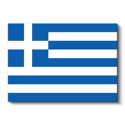 Yunanistan Bayrağı - Kanvas Tablo