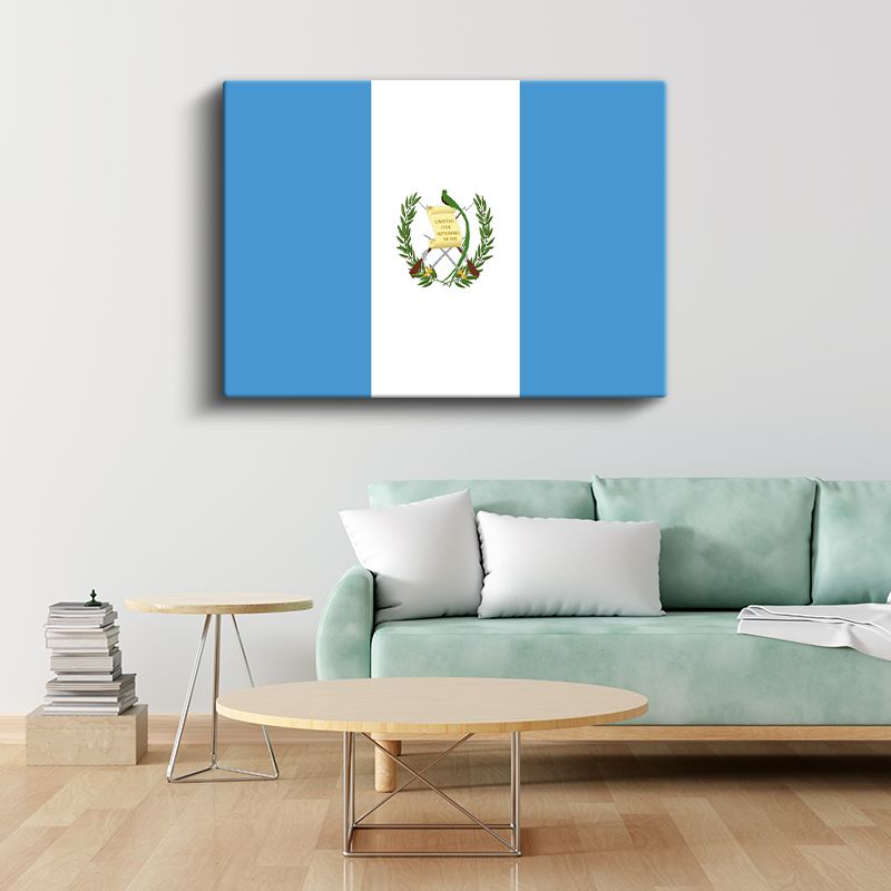 Guatemala Bayrağı - Kanvas Tablo