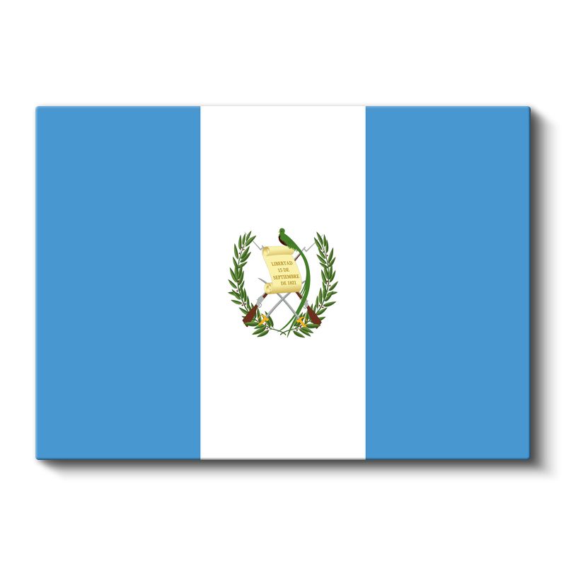 Guatemala Bayrağı - Kanvas Tablo