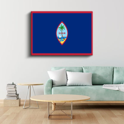 Guam Bayrağı - Kanvas Tablo