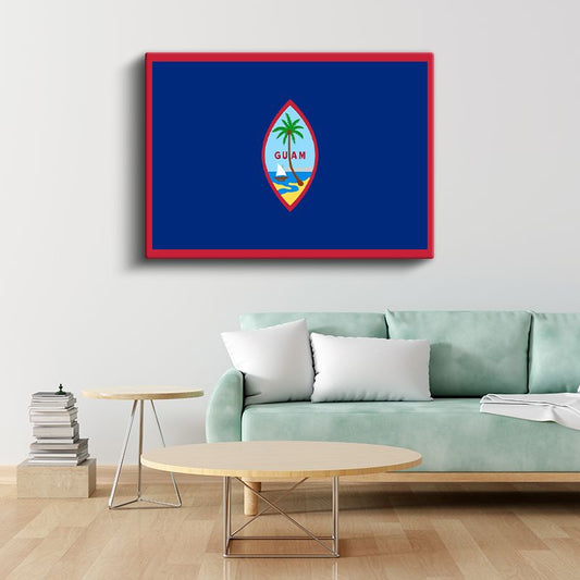 Guam Bayrağı - Kanvas Tablo