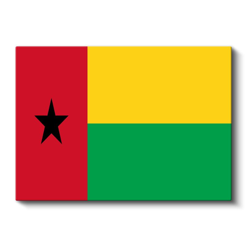 Gine-Bissau Bayrağı - Kanvas Tablo