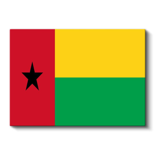 Gine-Bissau Bayrağı - Kanvas Tablo