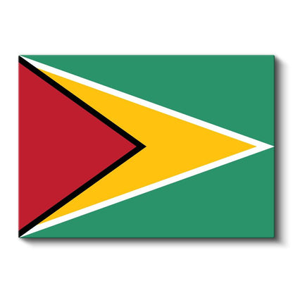Guyana Bayrağı - Kanvas Tablo