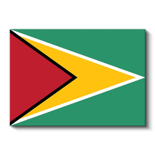 Guyana Bayrağı - Kanvas Tablo