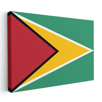Guyana Bayrağı - Kanvas Tablo