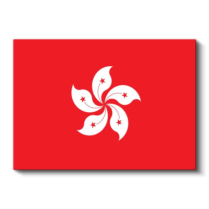 Hong Kong Bayrağı - Kanvas Tablo