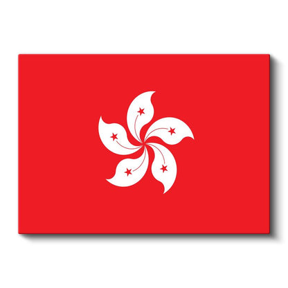 Hong Kong Bayrağı - Kanvas Tablo