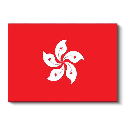 Hong Kong Bayrağı - Kanvas Tablo