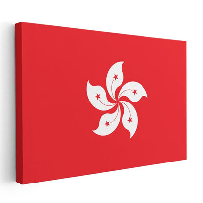 Hong Kong Bayrağı - Kanvas Tablo