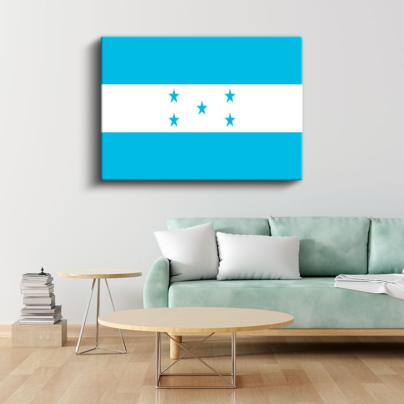Honduras Bayrağı - Kanvas Tablo