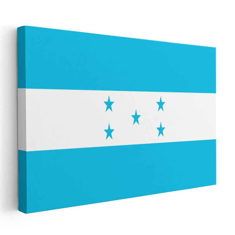 Honduras Bayrağı - Kanvas Tablo