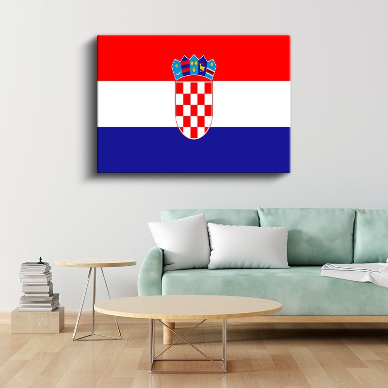 Hırvatistan Bayrağı - Kanvas Tablo