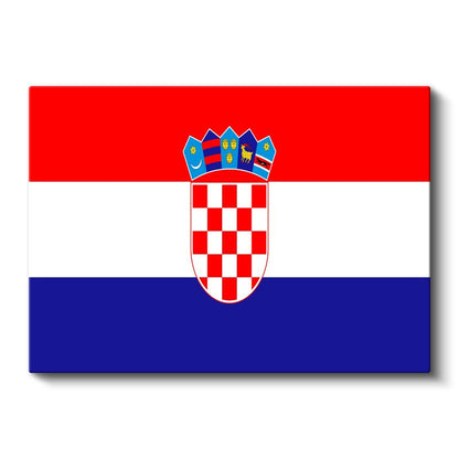 Hırvatistan Bayrağı - Kanvas Tablo