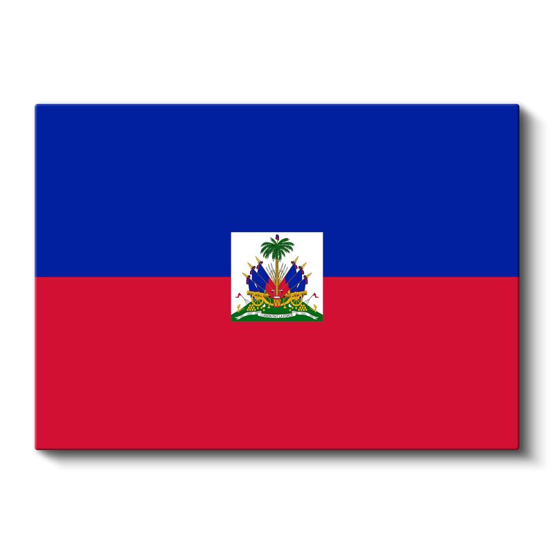 Haiti Bayrağı - Kanvas Tablo
