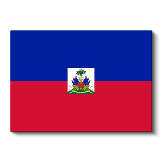 Haiti Bayrağı - Kanvas Tablo