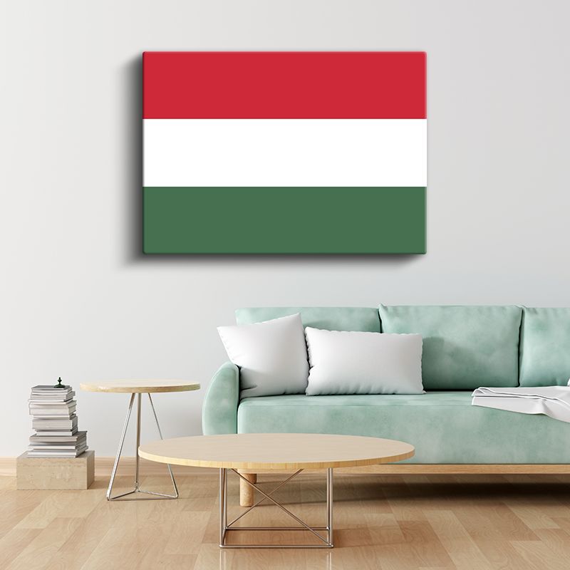 Macaristan Bayrağı - Kanvas Tablo