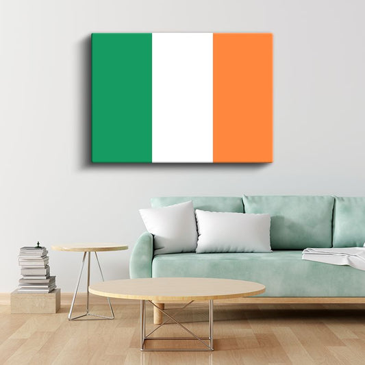 İrlanda Bayrağı - Kanvas Tablo