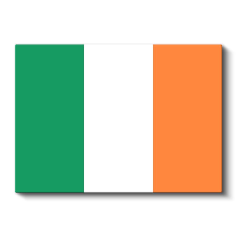 İrlanda Bayrağı - Kanvas Tablo