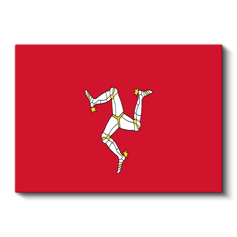 Man Adası Bayrağı - Kanvas Tablo