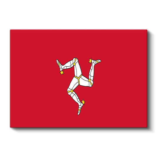 Man Adası Bayrağı - Kanvas Tablo