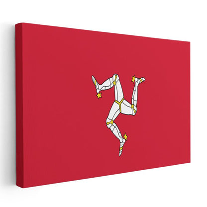 Man Adası Bayrağı - Kanvas Tablo